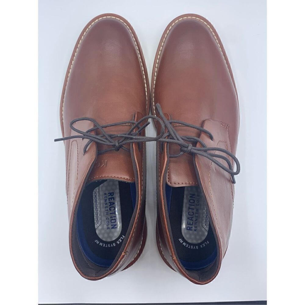Kenneth Cole Men’s Reaction Klay Flex Chukka In Cognac Size 8.5 - Picture 8 of 12